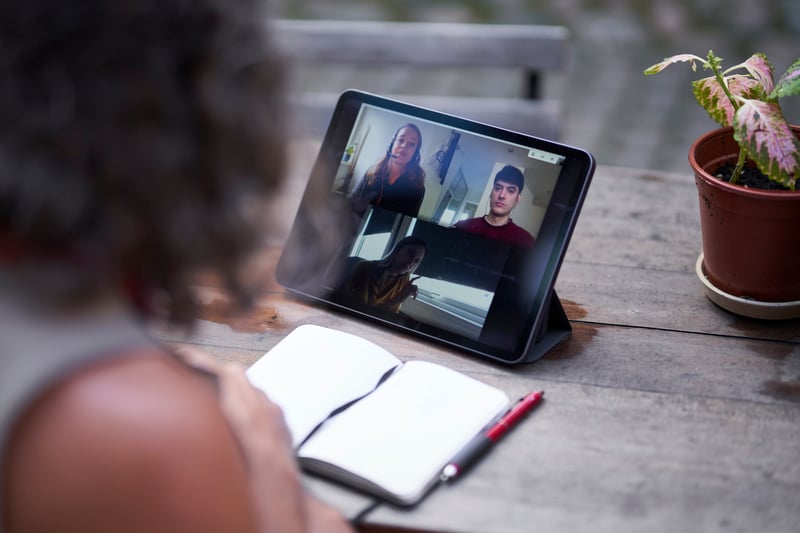 Houses next to coastline