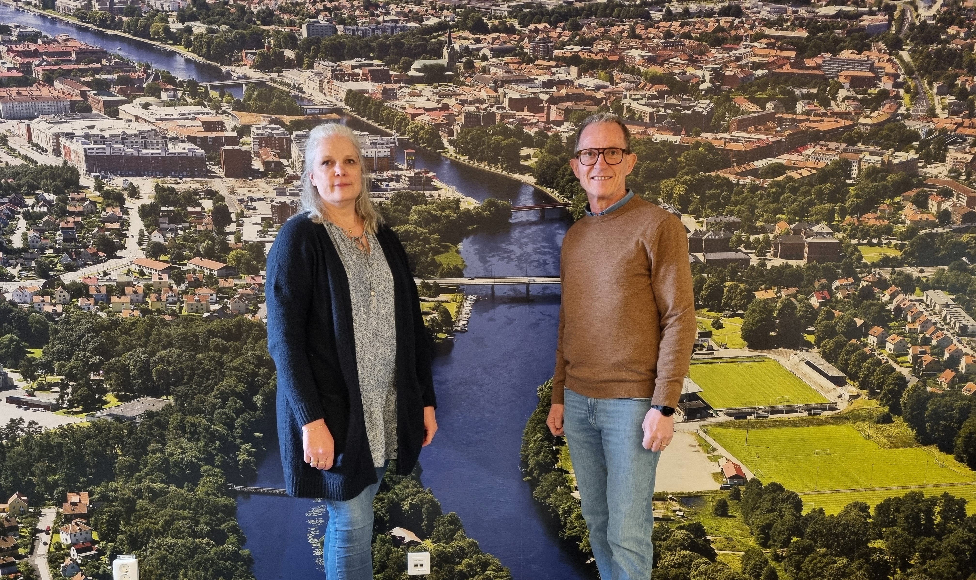 Eva Carina Bengtsson och Fredrik Lassagård, Halmstads kommun