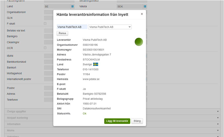 leverantörsreskontra